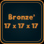 Bronze³ 17 x 17 x 17