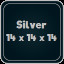 Silver 14 x 14 x 14