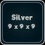Silver 9 x 9 x 9
