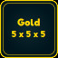 Gold 5 x 5 x 5