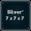 Silver³ 7 x 7 x 7