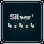 Silver³ 4 x 4 x 4