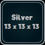 Silver 13 x 13 x 13