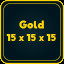 Gold 15 x 15 x 15