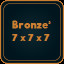 Bronze³ 7 x 7 x 7