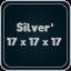 Silver³ 17 x 17 x 17