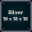 Silver 18 x 18 x 18