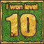 Icon for Сongratulations you won the level 10