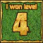 Icon for Сongratulations you won the level 4