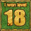 Icon for Сongratulations you won the level 18