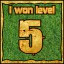 Icon for Сongratulations you won the level 5