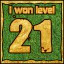 Icon for Сongratulations you won the level 21