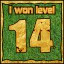 Icon for Сongratulations you won the level 14