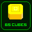 Got 65 Yellow Cubes!