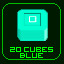 Got 20 Blue Cubes!