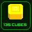 Got 135 Yellow Cubes!