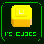 Got 115 Yellow Cubes!