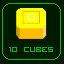 Got 10 Yellow Cubes!