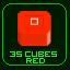 Got 35 Red Cubes!