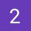2, deep purple, monospace