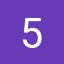 5, deep purple, monospace