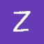 Z, deep purple, handwriting