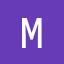 М, deep purple, monospace