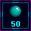 Collected 50 Blue Gems!