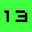 13 (green)