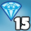15 diamonds