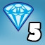 Icon for 5 diamonds