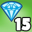 15 diamonds