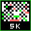 Icon for 5k pixels painted