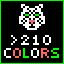 Icon for More than 210 colors