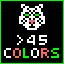 Icon for More than 45 colors