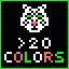 Icon for More than 20 colors