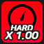 "Hard 1.00X" CLEAR