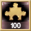 Icon for 100 PIECES PLACED!