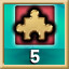 Icon for 5 Puzzles Complete!
