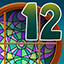 12 ... not zodiacs, but stained glasses