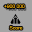 Score 900 000. Score reachead 900 000.