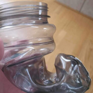 Dishwasher washed water bottle