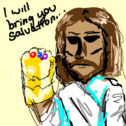 Jesus with the Infinity Gauntlet
