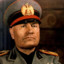 Mussolini en ojotas