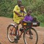 african child on a bike