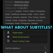 Subtitle Options On Store Pages Please!
