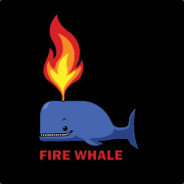 Whale on fire