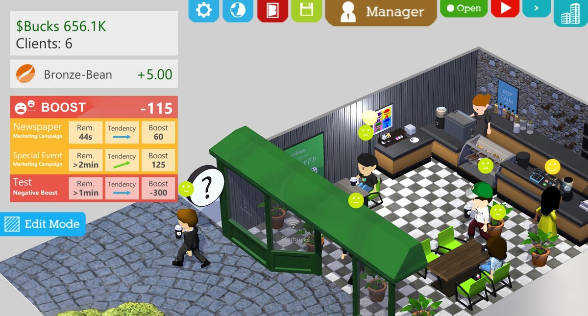 coffee shop tycoon not enough machines