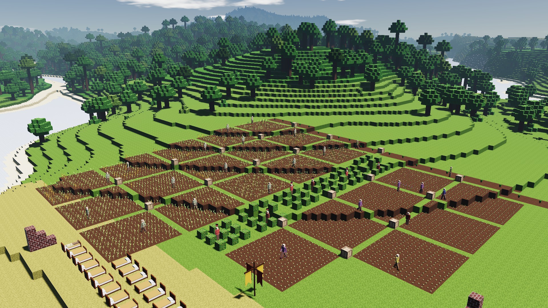 Difficulty recreating Minecraft Alpha/Beta terrain generation
