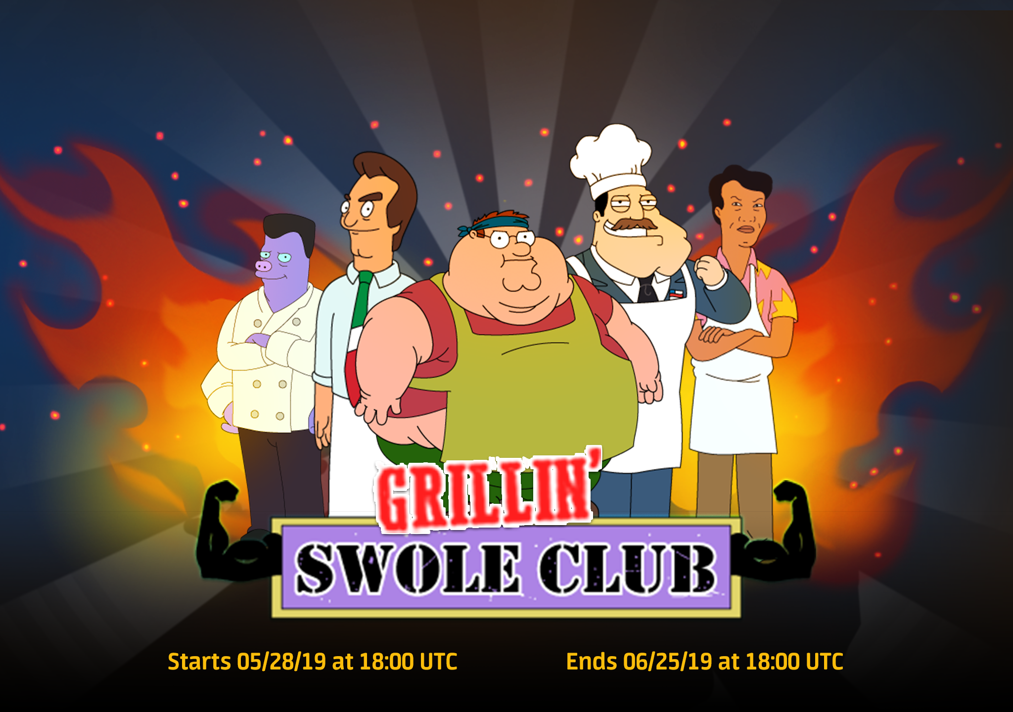 Steam :: Animation Throwdown: The Quest for Cards :: 🍖🍔 The Grillin'  Swole Club Event starts 5/28!